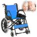 Ultra Lightweight Foldable Wheelchair Brake Transport Wheelchair with Swing-Away Footrest and Flip Back Backest PortableTravel Wheelchair Safety Belt - Buy Online on GoSupps.com
