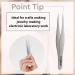 Pointed Tweezers for Ingrown Hair - Tweezers for Splinters Hairs & Precision Sharp Needle Nose Pointed Ticks & Glass Removal - Best for Facial Hair Removal & Eyebrow Hair (Silver) - Buy Online on GoSupps.com