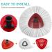 12 Pack Microfiber Replacement Heads for EasyWring Spin Mop | Compatible with RinseClean Triangle Mop System | Includes 2 Swivel Bases | Easy Cleaning Refills - Buy Online on GoSupps.com