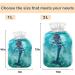 Buy Naanle Watercolor Dolphin Hot Water Bottle - 2L Transparent Large Heat & Cold Therapy Bottle for Pain Relief | Ideal for Bed Hands & Feet - Buy Online on GoSupps.com