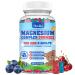 Kids Magnesium Gummies - Magnesium Glycinate Citrate Chewable Supplement with Vitamin B6, D3, Passion Flower, L-theanine - Sugar Free Calm Magnesium for Kids & Adults Sleep, Mood, Relaxation, 60 Chews