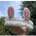Women's Cute Rabbit Ears Makeup Headband - White Plush Hairband for Shower, Face Washing, Spa & Cosplay - Buy Online on GoSupps.com