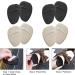 Uraqt FuSpolster Pads - 4 Pairs Silicone Forefoot Gel Inserts | Anti-Slip High Heels Shoe Pads & Protection (Black & Gray) - Buy Online on GoSupps.com