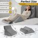4PCS Axelrod Orthopedic Bed Wedge Pillow Set for Back, Neck, and Leg Pain Relief - Adjustable Ortho Pillows for Anti Snoring, Heartburn, Acid Reflux - Grey - Buy Online on GoSupps.com