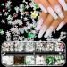 12 Grid Snowflake Nail Sequins Art Holographic Christmas Nail Jewelry Decoration - Buy Online on GoSupps.com