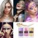Yeweian Pink Glitter Stick for Face, Body, Lips, Eyes, Nails, and Hair - Holographic Makeup for Singer Concerts and Mardi Gras - Buy Online on GoSupps.com