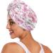 Buy Watercolor Butterfly Dry Hair Cap Set | Quick Drying Towel & Headband - Super Absorbent & Soft Comfort - Buy Online on GoSupps.com