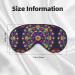 Mandala Pattern Unisex Eye Mask | Soft Comfortable Light-Blocking Sleeping Mask for Travel & Sleep - Buy Online on GoSupps.com