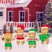 4Pcs Large Merry Christmas Gingerbread Man Yard Sign Set - Colorful Holiday Decorations for Home Lawn & Patio - Buy Online on GoSupps.com