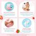 Kids Toothpaste Strawberry Flavor Swallowable Fluoride Free Toothpaste with xylitol and Vitamin E Fights Plaque Cavity and Enamel Protection for Children 60g - Buy Online on GoSupps.com