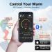 Rechargeable Heated Socks with 3 Heat Settings - Black&Gray-XL | Remote Control Washable Foot Warmers for Winter | 5000mAh Electric Heated Socks for Men Women - Buy Online on GoSupps.com