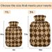 Buy Naanle Plaid Hot Water Bottle 1L - Transparent Bag Hand & Foot Warmer for Pain Relief & Cold Therapy - Perfect for Bed - Buy Online on GoSupps.com