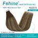 FSHINE Double-Sided Tape Extensions - 45cm Dark Brown to Caramel Blonde Balayage 20 PCS Remy Human Hair 50g #4/4/4 - Premium Quality Hair Extensions - Buy Online on GoSupps.com