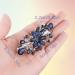 WLLHYF Blue Vintage Rhinestone Flower Hair Clip - Luxury Jewelry Design Barrette for Women and Girls - Buy Online on GoSupps.com