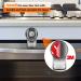 Child Safety Oven Door Lock Set | Heat-Resistant Baby Proof Kitchen Locks | 3M Adhesive | Clear-Black (2 Pack) - Buy Online on GoSupps.com