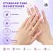 SAVILAND Acrylic Nail Kit - Complete Set with Keratin Powder Castor Oil Vitamin E Nail Primer Glue French Tips & Pink Rhinestones for Beginners - DIY Home Salon Essentials - Buy Online on GoSupps.com
