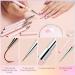 Makartt 6Pcs Nail Art Brushes Kit - Liner, Flat, Round & Angled Gel Nail Brushes, Dotting Tools, Rhinestones Picker - Perfect for Nail Salon and DIY Home Manicures - Buy Online on GoSupps.com