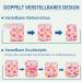 Demigreat High-Suction Dog Diapers for Bitches - 3 Piece Adjustable Bandages in Pink Flower Design | Size L for Comfortable Fit - Buy Online on GoSupps.com