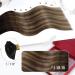 Moresoo Keratin Bonding Extensions - U Tip Real Hair 60cm Dark Brown to Blonde Ombre #4/10/16 - 50g Gold Blonde Hair Extensions - Buy Online on GoSupps.com