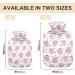 ZZXXB Pig Love Hot Water Bottle - 1L Fleece Cover for Pain Relief Neck & Shoulder Heat Therapy Cold Compress - PVC Warming Bag - Buy Online on GoSupps.com
