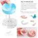 Denture Case Kit - 2 Pack No-Leak Denture Bath Box with Strainer & Mirror - Grey & Blue - Buy Online on GoSupps.com