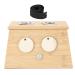 2 Holes Bamboo Moxa Moxibustion Box Moxa Roller Stick Holder Moxibustion Tool Portable Moxibustion Stand Moxibustion Equipment