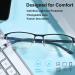 Buy STAMEN Blue Light Blocking Glasses for Men and Women - Anti Eye Strain Clearer Lens Better Sleep - Perfect for Computer and Gaming Use - Buy Online on GoSupps.com