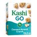 Kashi GO Breakfast Cereal, Vegan Protein, Fiber Cereal, Coconut Almond Crunch, 13.2oz Box (1 Box)