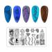 LIZIF Nail Stamping Plate Kit - Nail Stamper with 8 Art Stamp Plates, 2 Scrapers, DIY Nail Art Template - Buy Online on GoSupps.com