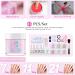 Dip Powder Nail Kit Starter - 7 Color Nude Glitter Set for French Manicure - DIY Salon Art Dipping Powder Set with Base, Top Coat, Activator, and Brush Protector - Buy Online on GoSupps.com
