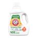 Arm & Hammer Sensitive Skin Free & Clear, 105 Loads Liquid Laundry Detergent, 105 Fl oz