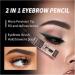2 in 1 Double Ended Eyebrow Pencil Micro Percision Tip Fill and Defines Brows Natural Looking & Waterproof No Need to Sharpen Not Easy to Fade (Color : 02 Size : 1 size) 1 count (Pack of 1) 02 - Buy Online on GoSupps.com