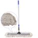 JINCLEAN 24" Industrial Cotton Floor Dust Mop with adjustable Steel Handle - Commercial Mops for Hardwood, Tiles, Laminate, Vinyl, Garage epoxy, Bamboo surface cleaning and Flooring Push Dust Broom 1 Count (Pack of 1)