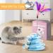 Nobleza Cat Roller Toy Upgraded - Interactive 4 Layers Cat Toy with Glow Ball, Cat Mint Ball, Bell Ball - Includes 3 Colorful Teaser Balls & 1 Cat Feather Wand Toy - Blue - Buy Online on GoSupps.com