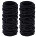 Black Hair Ties, Shynek 150Pcs Bulk Hair Ties Elastics Hair Bands Small Hair Ties (4mm)