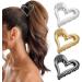 6 Pack Heart-Shaped Hair Clips Metal High Ponytail Holders Anti-Slip Retro Hair Barrettes for Women Girls - Buy Online on GoSupps.com