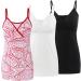Manci Women's Cotton Maternity Nursing Tank Top - XL White/Black/Red Pattern - Buy Online on GoSupps.com