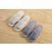 6 Pairs Open Toe Breathable Spa Slippers for Hotel, Travel - Washable Gray and Beige, Unisex Sizes - Buy Online on GoSupps.com