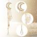 Moon Crystal Rhinestone Hair Accessories Set - 6 Pcs Moon Barrette, Star Tassel Hair Clip, Charms Hair Chain Jewelry for Women and Girls in Silver, Gold, Rose Gold - Buy Online on GoSupps.com