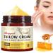 Meifenla Beef Tallow for Skin Tallow and Honey Cream Natural Tallow Face Moisturizer Hydrating Beef Tallow Balm Deeply Moisturizing for Face & Body Skin Care