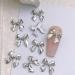10Pcs 3D Butterfly Nail For Nails Alloy Butterfly Nail Decoration Alloy Nail Butterfly Nail Manicure Accessories Manicure Accessories Silver