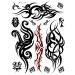 Supperb  Tribal Temporary Tattoos - Bold Tribal Swirls