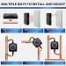 iSpring ED2000S Electronic Water Descaler | Salt-Free Whole House Hard Water Conditioner | Prevent Rust & Scale Build-up | LED Light Design | Magnet | Black - Buy Online on GoSupps.com