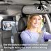 Evcgox 360 Rotatable Baby Car Mirror - Large Vision Back Seat Acrylic Mirror for Safe Parenting - Buy Online on GoSupps.com