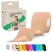 Kinesiology Tape 5m Roll 2024 Edition - Sports and Medical Tape for Joint and Muscle Support Multipurpose KT Tape Body Tape Boob Tape Physio Tape Sports Tape Trans Tape Athletic Tape - Beige