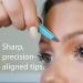 Zizzili Basics Limited Edition Aqua Ombr Slant Tweezer - Precision Eyebrow Hair Removal - Buy Online on GoSupps.com