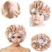 Satin Bonnet  2 Pieces (Parent-Kid ) Satin Bonnets Sleep Bonnet Cap  Double Layer Reversible Adjustable Sleep Cap Khkai