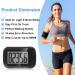 Buy 3D Pedometer with Clip & Lanyard - Accurate Step Counter for Walking - Large LCD Display for Men & Women | International Shipping Available - Buy Online on GoSupps.com
