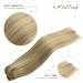 WindTouch 15 Inch Balayage Clip-In Hair Extensions - 70g Bleach Blonde #18P613 - Premium Remy Human Hair for Women - Buy Online on GoSupps.com
