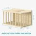 Navaris Wooden Hay Feeder for Small Pets - Rabbit and Guinea Pig Hay Rack - Natural Pine Wood Pet Hay Holder with Sliding Lid - Keeps Hay Tidy and Organised - Buy Online on GoSupps.com